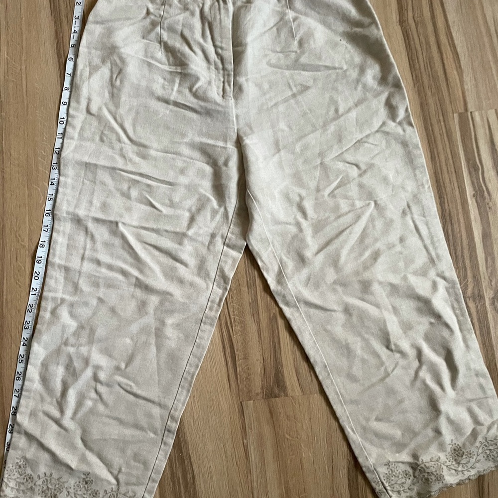 Linen capris